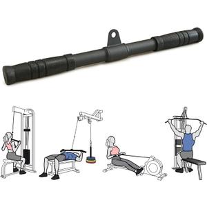 Straight Bar, Pull Down Bar 360 Rotating, Lat Pulldown Attachments Cable Attachments For Gym Cable Machine Attachment, Tricep Press Down Curl Bar, Strength Training Cable Attachments