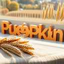 4 x Pumpkin Signs TableTop Decor Wooden Blocks Halloween Decorations for Home Wooden Pumpkins Block for Thanksgiving Decor Fall Decoration Pumpkin Letter Block Tabletop Decors for Home Office Indoor Party (Pumpkin)