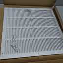 Return Air Grille for 20"x20" inch Duct Opening,Air Return Vent Cover for Wall or Ceiling,AC Wall Vent Cover Grill HVAC Cold Air Intake Grille Without Filter Housing,Outer Dimension:21.75"WX21.75"H