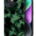 DAIZAG Case for iPhone 14 iPhone 13, Dark Green Tortoise Animal Full-Body Design Hybrid Dual Protection Soft TPU + Hard PC Shockproof Scratch-Resistant Protective Cover Phone Case for Men Women