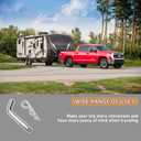 Gasedin 4 PCS Trailer Hitch Pin & Clip, 5/8-Inch Diameter Trailer Hitch Pin & Clip with Grooved Head, Zinc Trailer Hitch Locking Pin & Clip Fit for 2" Receiver, Universal Car Accessories