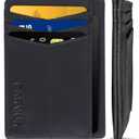 Thin RFID Blocking Full Grain Genuine Leather Slim Front Pocket Minimalist Wallet with ID Window and Cash Pocket - (SC10)