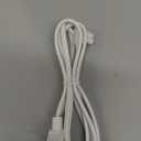 AGVEE 5ft TV Power Cord, 90 Degree Angled L-Shaped UL Listed 2-Prong AC Power Cable IEC C7 C8 Compatible with Samsung LG Sony Insignia Apple TV LCD LED, Vizio Roku JBL Partybox, White