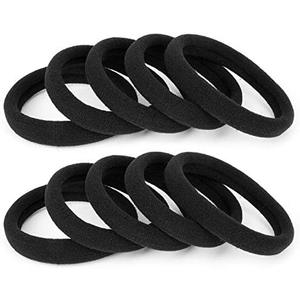 100PCS Large Cotton Ponytail Holders, Seamless Hair Ties, Elastics Hair Bands No Damage for Thick, Heavy and Curly Hair, 2 Inch Diameter by BAOLI 100PCS Large Cotton Ponytail Holders, Seamless Hair Ties, Elastics Hair Bands No Damage for Thick, Heavy and Curly Hair, 2 Inch Diameter by BAOLI