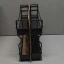 SpaceAid Pull Out Spice Rack Organizer for Cabinet, Heavy Duty Slide Out Seasoning Kitchen Organizer, Cabinet Organizer, with Labels, 5.2" W x10.75 D x10 H, 2 Drawers 2-Tier