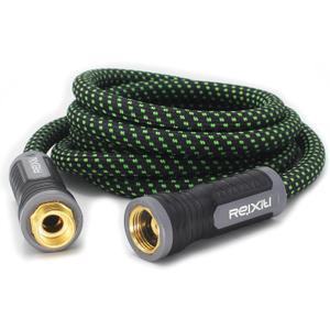 Relxitl Garden Hose 15ft, Heavy-Duty Non-Expandable Water Hose, Kink-Free 3-Layer Design, Lightweight, 3/ 4” Leak-Proof Connector for Car Washing, Outdoor Cleaning