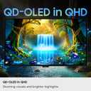 Samsung 27" Odyssey OLED G6 (G61SH) Gaming Monitor - QD-OLED, QHD (1440P), 240Hz, 0.03ms, Glare-Free, Pantone Validated, HDR10, Height-adjustable stand, OLED Safeguard, LS27HG612SNXZA