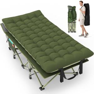 Suteck 32" XXL Folding Camping Cot, 900LBS Heavy Duty Sleeping Cots