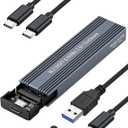 M.2 NVME SATA SSD Enclosure Adapter ,V VCOM USB 3.2 Gen 2 10Gbps NVMe PCI-E 6Gbps SATA M-Key / B+M Key Solid State Drive External Adapter with UASP Trim, for SSDs 2242 2260 2280