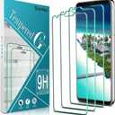 Slanku 3-Pack Screen Protector for LG V30, V30 Plus, V30s ThinQ, V30s Plus ThinQ, V35 ThinQ [6.0-inch], Tempered Glass Screen Protrctor, No Bubbles, No Dust, 9H Hardness, Anti-Scratch