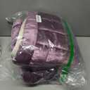 Dog Car Seat Cover for Back Seat, Purple Flannel Pet Bed Mat, Non-Slip Waterproof Bottom, Washable Dog Bed & Seat Protector for Cars SUVs Trucks, Fits Backseat Extenders, 59.1 x 23 Inches