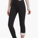 JK SUE JONES Women Winter Warm Thick Leggings Fleece Lined Stretchy Soft Thermal Sherpa Pants High Waist Tight small