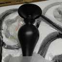 12-Light Black Farmhouse Chandeliers for Dining Room Light Fixture 37", 12 Lights D37"