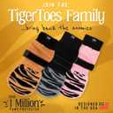 DOK TigerToes Premium Non-Slip Dog Socks for Hardwood Floors - Extra-Thick Grip that Works Even When Twisted - Prevents Licking, Slipping, and Great for Dog Paw Protection (X-Small)