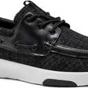 OrthoComfoot Men's Orthopedic Walking Shoes with Arch Support: Casual Plantar Fasciitis Slip-On Loafers for Flat Feet, Orthotic Adjustable Fashion Sneakers for Foot and Heel Pain (11, W1-black)