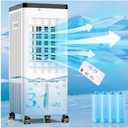 Portable Air Conditioners, Room Air Conditioners, Cooling Up to 20H, Swamp Cooler with 4 Ice Pack, Ac Unit with Timer, 3 Speeds, 120Swing Swamp Cooler for Room Kitchen Bedroom Garage Pets