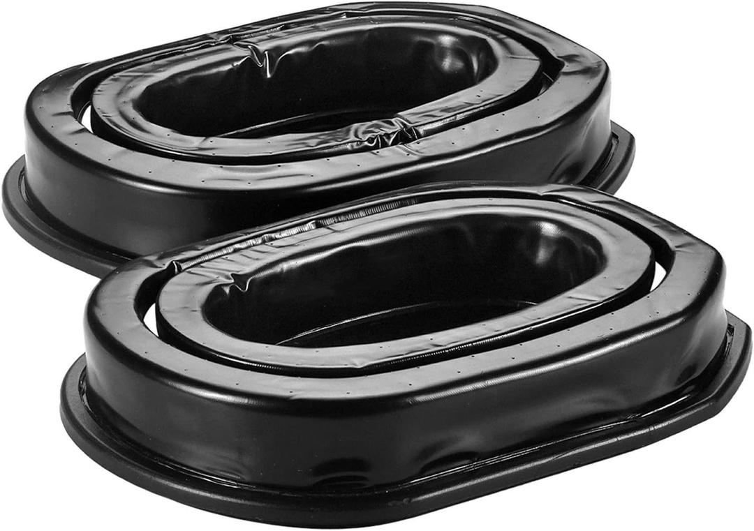 PROHEAR GEP03 Upgraded Gel Ear Pads for Walker's Razor Earmuffs, Comfortable and Soft Replacement Gel Ear Cups with Sealed Bottom Shell - Black