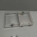 TRJ 2 PCS Thermostat Lock Box with Key, Large Thermostat Cover with Lock for Thermostat on Wall, AC Control Lock Box Cover with Key, Air Conditioner Lockbox Fits Thermostats 5" H x 6.3" W or Smaller