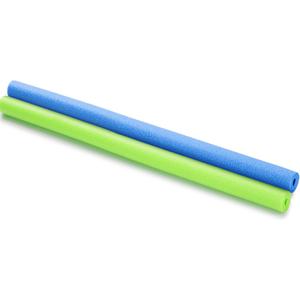 Hollowfly 2 Pcs Pool Noodles Floating 1.6 x 40 Inches Small Pool Noodles Foam Tube Hollow Floating Training Device Swimming Craft Projects Padding Bumper(Blue and Green)