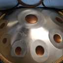 New Upgrad Dual-Faced Scale 12-Notes Handpan Drum, Handpan Drums for Adults, 440Hz D Minor Kurd Handpan, 10-Note Scale on Top, 2-Note Scale on Bottom, Beginner Handpan Drum (Gold Eye, 22 Inch)