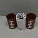 3 Pcs Football Table Centerpiece Football Vases Decor Metal Vases Rugby Day Table Decoration for Football Day Party Game Thanksgiving Kitchen Home Rugby Party Decorations Gifts