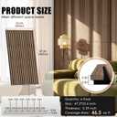 RITOLLO 6-Pack Wood Slat Wall Panels, 46.5 Sq Ft Coverage, Natural Walnut, 47.2" X 23.6"