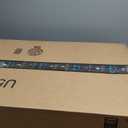 SUPERJARE 70 Inch Console Table with Outlets and USB-C Port, Extra Long Behind Couch Sofa Table with X-Shaped Design, Narrow for Entryway, Living Room, Metal Frame, Wooden Top, Grey