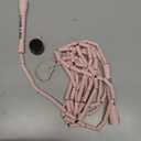 Sportbit Elite Beaded Jump Rope - Adjustable Speed Rope for Fitness, CrossFit, Boxing - Tangle-Free, Lightweight (Pink)