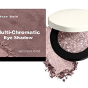 Multicolor Metallic Eyeshadow – Buildable, Shimmering Metallic Eyeshadow, Premium Smoothness & High Pigmentation, With Double-Ended Eyeshadows Brush (Rose Gold)