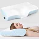 ZAMAT Memory Foam Pillow for Neck Pain Relief, Adjustable Ergonomic Cervical Pillow for Sleeping, Orthopedic Neck Pillow with Washable Cover, Bed Pillows for Side, Back, Stomach Sleepers, Standard