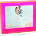 4x6 Acrylic Picture Frame for Wall and Tabletop Neon Floating Photo Frame with Decorative Bright Color, Neon Pink
