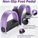 6-Tubes Tension Rope, Multifunction Elastic Yoga Pedal Puller Resistance Band, Natural Latex Tension Rope Fitness Equipment, for Abdomen, Waist, Arm, Leg Stretching Slimming Training