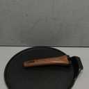 ESLITE LIFE 11 Inch Crepe Pan with Spreader, Nonstick Ceramic Flat Skillet Dosa Tawa Comales Para Tortillas Pancake Pan, PTFE & PFOA Free, Black