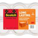 Scotch Long Lasting Storage Packing Tape Rolls, Clear, Storage Tape Withstands Extreme Temperatures, 1.88 in x 54.6 yd, 6 Refill Rolls