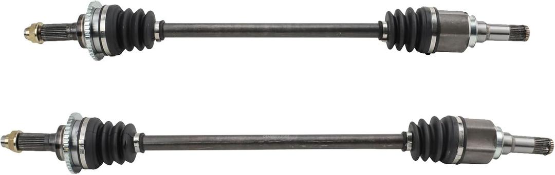 TRQ Rear CV Axle Shaft Assembly Set Compatible with 2007-2012 Ford Fusion Lincoln MKZ 2008-2011 Mercury Milan