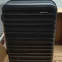 Amazon Basics 21" Hardside Carry-On Luggage, Hardshell Suitcase With Wheels, Expandable For Up to 25% More Space, With Scratch-Resistant Surface, Four Multi-directional Wheels, Black