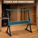 Adjustable Z-Style Piano Keyboard Stand for 54-88 Key Digital Pianos - Heavy-Duty Support with Height Markings, Tool-Free Assembly & Non-Slip Stability, Professional Piano Stand for Stage & Home Studio with More Comfortable Legroom