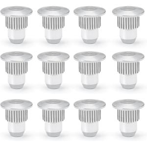 12 PCS Upgraded Alignment Cam Guide Pin K6716- Camber Bolt Pins Compatible with Cadillac Escalade/Chevrolet/GMC/Hummer/Isuzu (Light Gray)