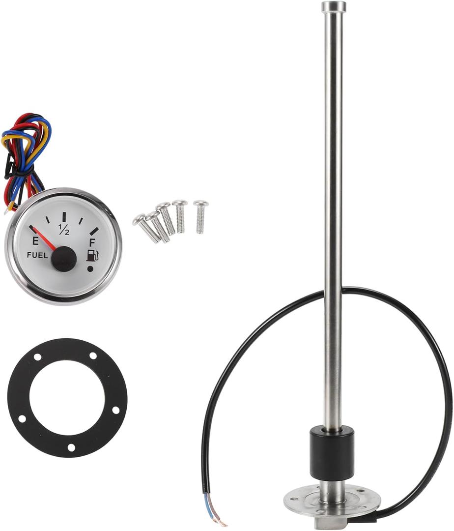 14.17" Fuel Sending Unit and Gauge Kit Boat Fuel Sending Unit Marine Fuel Sender Unit Metal 1 Set 240-33 Ohm