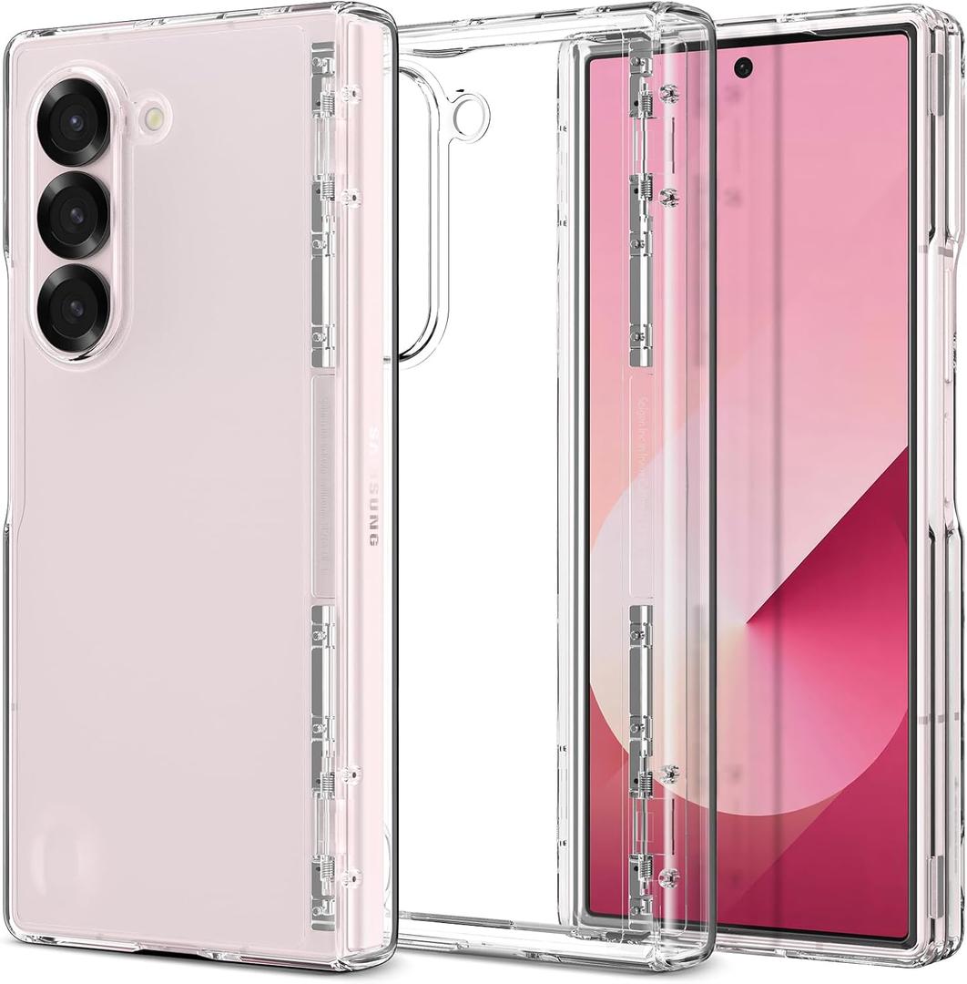 Spigen Ultra Hybrid Pro Designed for Galaxy Z Fold 6 Case (2024) [Hinge Protection] [Anti-Yellowing] - Crystal Clear