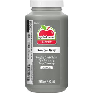 Apple Barrel ACRYLIC PAINT, 16 oz, Pewter Grey