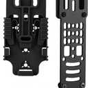 Tactical Modular Holster Adapter with QLS kit, Drop Leg Holster Platform with Leg Strap Police Gear (BK)