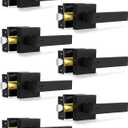 Privacy Door Levers, Matte Black Door Handles Heavy Duty Bed and Bath Door Locks Interior Keyless Locksets, Reversible for Left Right Handed Doors, 7 Pack
