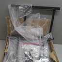 WLIVE Fabric Dresser, 5-Drawer Tall Dressers for Bedroom, Storage Dresser Organizer with Wood Top, Sturdy Steel Frame, Chest of Drawers for Closet, Hallway, Charcoal Black Wood Grain Print