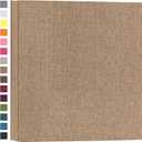 potricher Photo Album for 4x6 600 Photos Linen Cover Extra Large Capacity Picture Book for Family Wedding Anniversary and Baby (Beige)