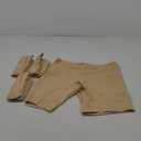 Molasus Womens Cotton Boxer Shorts Underwear Anti Chafing Bike Shorts(Regular & Plus Size) (Large, Beige-4pack)