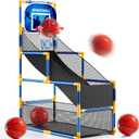 Arcade Basketball Game Set for Kids 3-12 Years Old, Kids Basketball Hoop with 4 Balls & Pump, Indoor Outdoor Sports Play Toys, Basketball Games Toys, for Boys Girls Teens, Blue