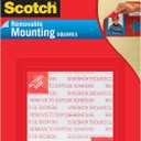 Scotch Removable Double-Sided Mounting Squares, 16 Pre-Cut Foam Squares, 0.7 in. x 0.7 in., Removes Easily Without Leaving Any Residue, Photo-Safe, Mess-Free Application (108AMS-SQ-16)
