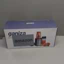 Ganiza Blender for Smoothies, 14Pcs Personal Blender for Shake and Smoothies for Kitchen with 3 Portable Cups (1x24oz & 2X17oz), Single Serve Smoothie Maker, Nutritious Recipe (Black Silver)