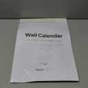 2026 Calendar, 12 Months, January to December, 17" x 12", Large Wall Calendar 2026 with Hanger, Calendar 2026 for Wall, 2026 Calendar Planner, Thick Paper, Spiral Binding, Simple and Aesthetic Design.